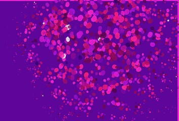 Light Pink vector template with bent lines.