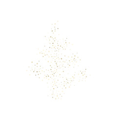 Gold Glitter Stars. Luxury Shiny Confetti.