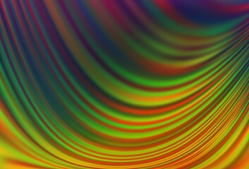 Dark Multicolor, Rainbow vector template with liquid shapes.