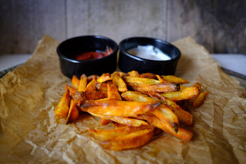 homemade chips with dips
