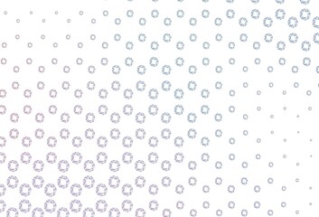 Light blue, red vector backdrop with dots.