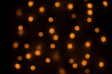 Yellow Ball Shaped Bokeh With Bumps