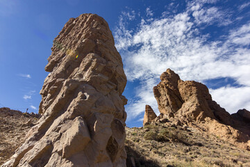 Views of Roques de Garcia near Teide in Tenerife (Spain)