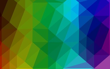 Light Multicolor, Rainbow vector polygon abstract background. Brand new colorful illustration in with gradient. Elegant pattern for a brand book.
