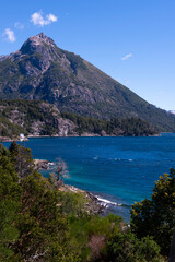 view of the sea and mountains