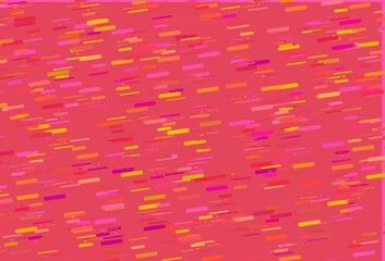 Light Pink, Yellow vector backdrop with long lines.