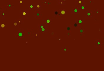 Light Green, Red vector template with circles.