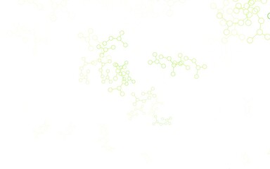 Light Green vector pattern with artificial intelligence network.