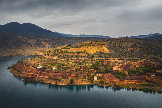 Mining near town of Itea (close to the ancient place of Delphi), central Greece