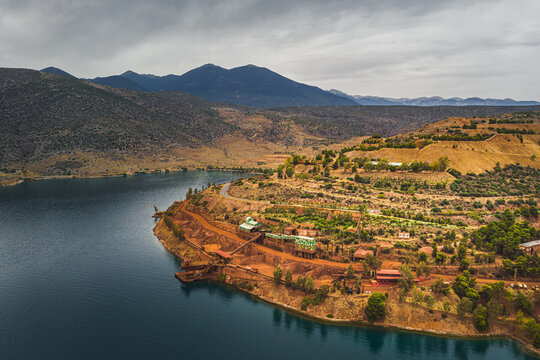 Mining near town of Itea (close to the ancient place of Delphi), central Greece