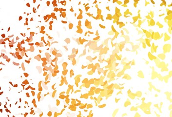Light Yellow, Orange vector template with memphis shapes.
