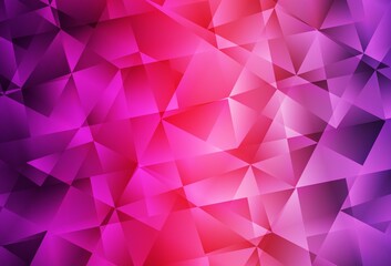 Obraz premium Light Purple, Pink vector abstract mosaic backdrop.
