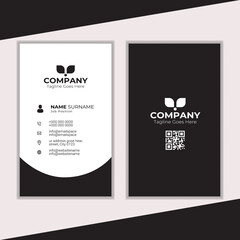 Clean Minimal vertical business card
