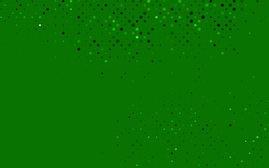 Light Green vector background with bubbles. Modern abstract illustration with colorful water drops. Pattern of water, rain drops.