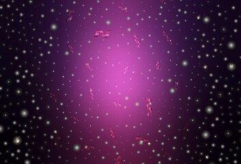 Fototapeta premium Dark Purple vector template in carnival style.
