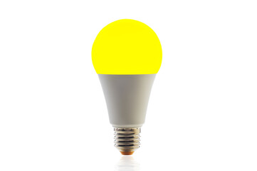 Glowing light bulb Isolated on white background
