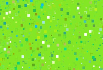 Light Green, Yellow vector layout with rectangles, squares.