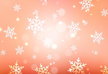 Light Red vector background in Xmas style.
