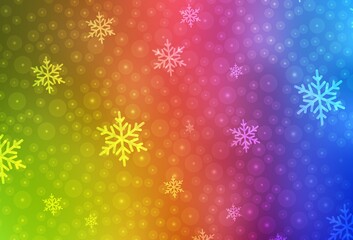 Light Multicolor vector layout in New Year style.