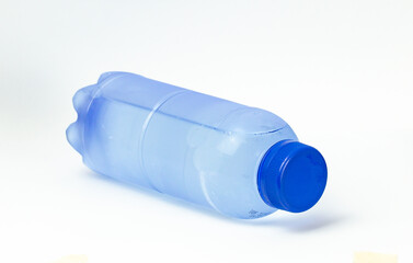 A close-up photo was taken with the concept of a Plastic bottle with pure vitamin water isolated on white background.