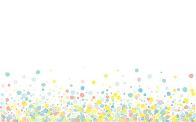 Pastel Splash Decoration White Background. Vector 