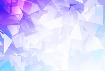 Light Purple vector abstract mosaic backdrop.