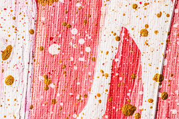 Artistic brush strokes and paint splashes as abstract art and minimalistic background, contemporary...