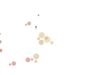 Light Orange vector background with bubbles.