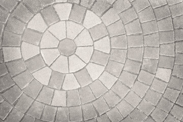 Fototapeta premium Paving Concrete block texture gray background