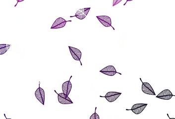 Light Purple vector doodle template.
