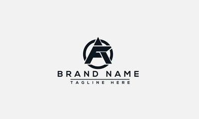 AF Logo Design Template Vector Graphic Branding Element.