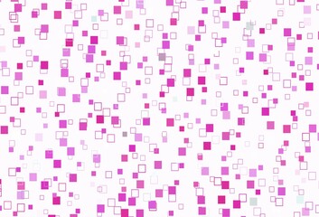 Light Pink vector background with rectangles.