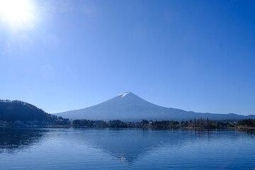 快晴の富士山