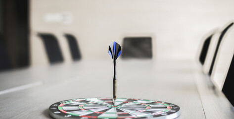 Dart is an opportunity and Dartboard is the target and goal.So both of that represent a challenge...