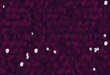 Light Pink vector pattern with lava shapes.