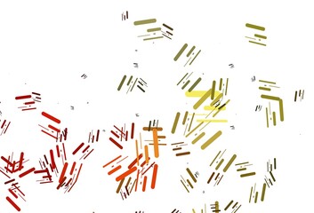 Light Orange vector background with straight lines.