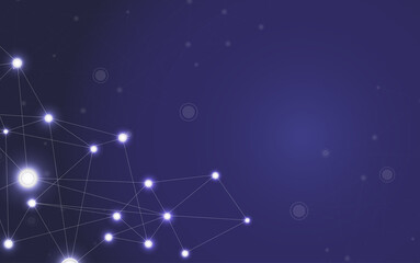 Abstract digital technology background with network connection lines