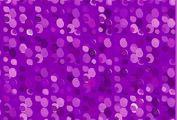 Light Purple vector background with liquid shapes.