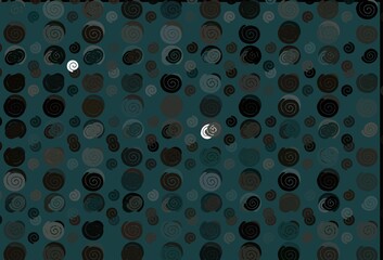 Light Black vector pattern with lava shapes.