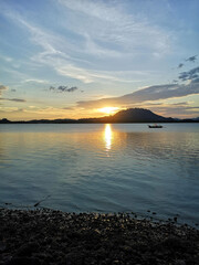 Sunset at Sirey island
