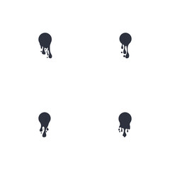 Set ink drop Vector icon design illustration template