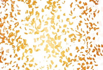 Light Yellow, Orange vector pattern with chaotic shapes.