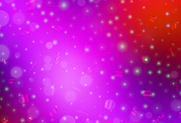 Light Pink, Red vector backdrop with dots.