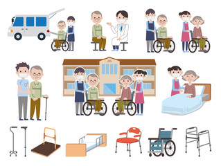 介護　福祉　医療　セット　マスク