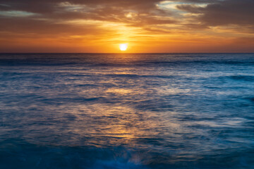 High cloud beautiful sunrise seascape