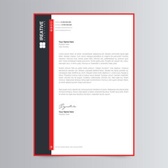 Clean and Modern Letterhead Template Design