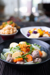 Clear Soup with Ivy Gourd, Tofu and Minced Pork