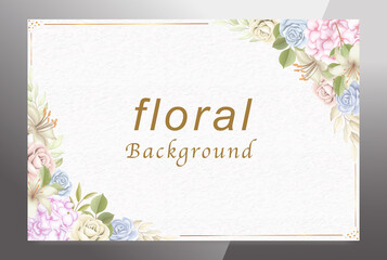 Welcome floral background