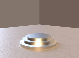 3D rendering of abstract background. 3D scene.