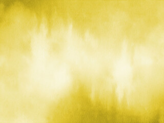 Yellow Watercolor background. Watercolour texture. Hand drawn abstract illustration on white.
